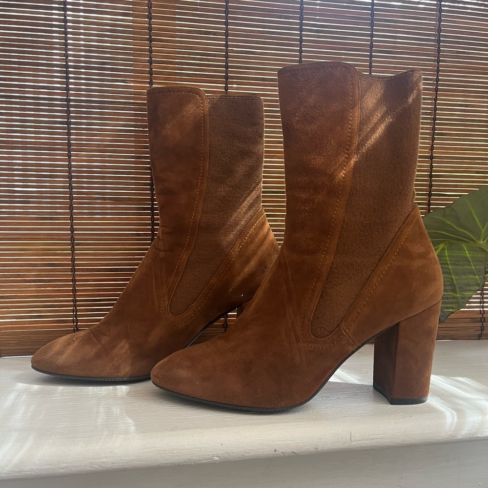 Stuart Weitzman Brown Suede Boots